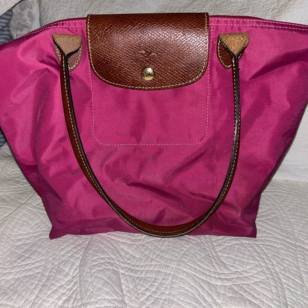 Longchamp tote medium pink